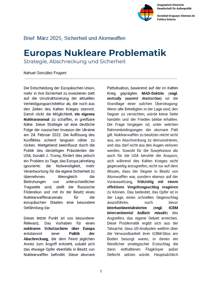 Erste Seite des Beitrages