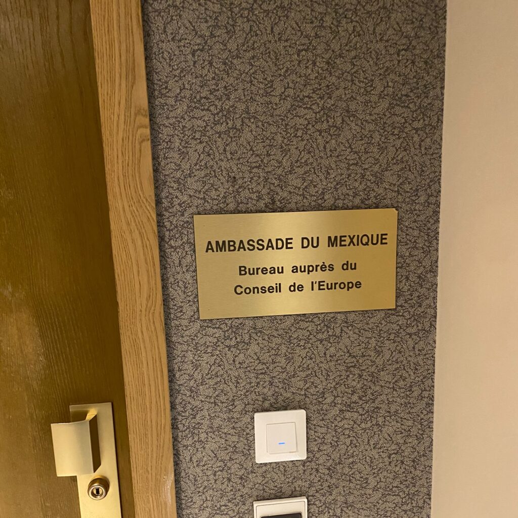 Representación de México ante el Consejo de Europa. Fuente: Jöel Schmidt